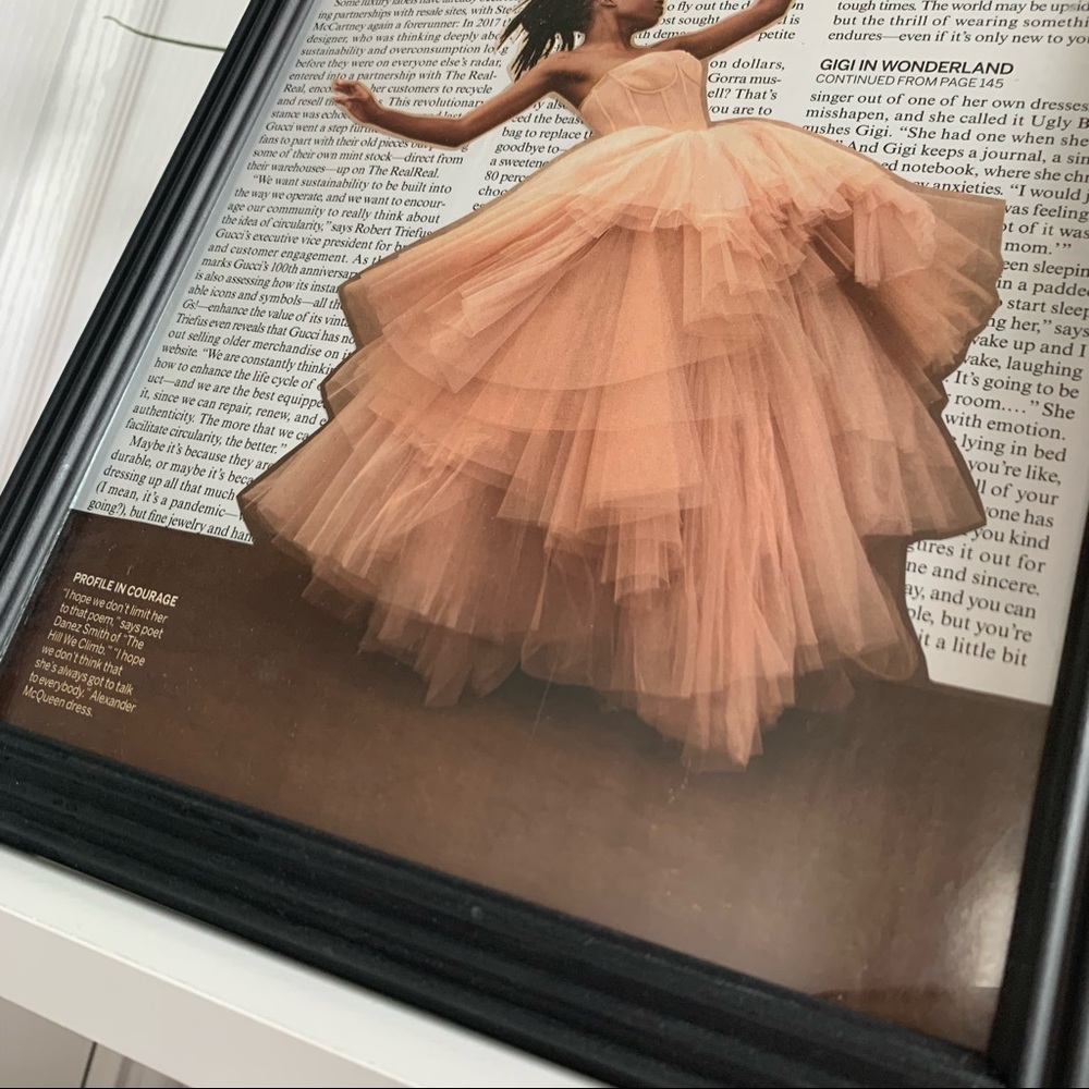 Editorial Collage Wall Art Amanda Gorman Tulle Dress Editorial Fashion Aesthetic - Picture 3 of 12